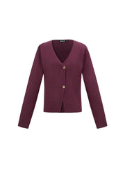 Elegant Viscose Knit Cardigan for Fall/Winter