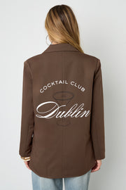 Elegant Ladies' Suit Set in Grey & Coffee Brown for Fall/Winter