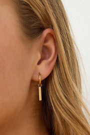 Elegant Stainless Steel Rectangle Drop Earrings for Women
