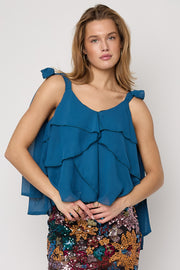 Elegant Spring/Summer Sleeveless Top in Vibrant Colors