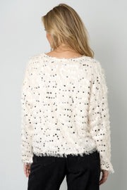 Elegant Sequined Long Sleeve Tops for Fall/Winter