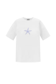 Soft Cotton Letter Print T-Shirt for Spring/Summer