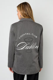 Elegant Ladies' Suit Set in Grey & Coffee Brown for Fall/Winter