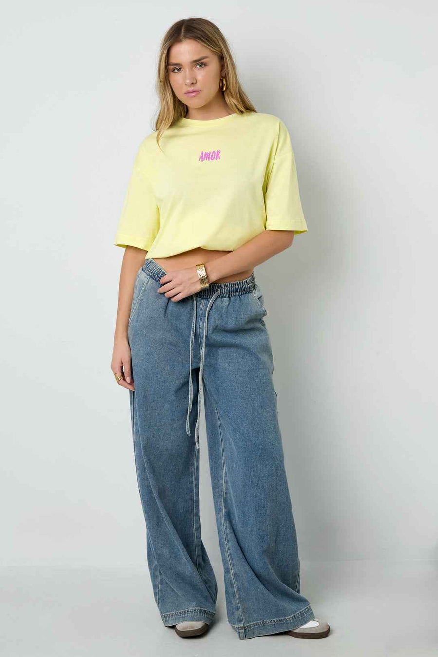Gebreide T-shirt Oversized