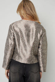Elegant Floral Woven Jacket for Fall/Winter