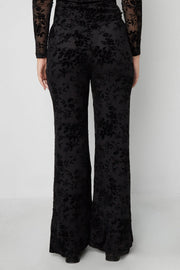 Sexy Floral Flared Pants for Fall Winter
