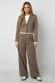 Elegant Wide Leg Pants for Women - All Fit, Mid Waist