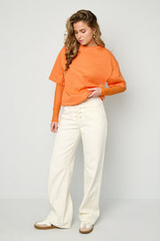 Sexy Solid Color Long Sleeve Tops for Spring/Summer