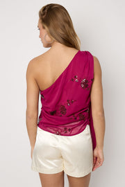 Zomersjaal met borduurwerk